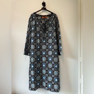 Tory Burch Blue and White Maxi Dress